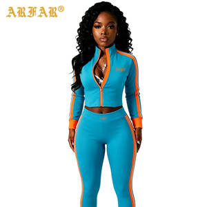 Nuovi Arrivi 2026: Completo Due Pezzi da <span class=keywords><strong>Donna</strong></span> alla Moda - Giacca Bodycon e Leggings - Tuta di Lusso Firmata da <span class=keywords><strong>Donna</strong></span> - Product Image 2