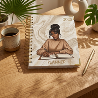 Cuaderno Espiral Personalizado para Planificación de Objetivos, Agenda Semanal y Mensual, Impresión de Cuadernos de Manifestación