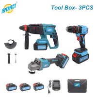 Perceuse sans fil 21V haute performance, ensemble COMBO avec 3 batteries