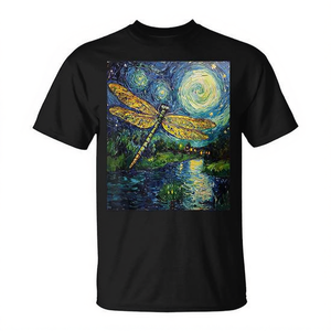 T-shirt Dragon Fly Van Gogh Style Starry Night - Product Image 2