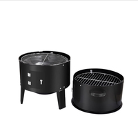 Jardin Rond Baril BARBECUE Cuisinière Verticale Granulés De Bois Pour Extérieur Cuisson Griller