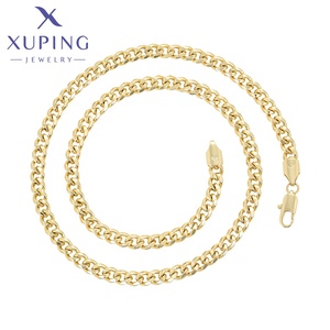 XUPING Gioielli XP Collana da Donna Placcata <span class=keywords><strong>Oro</strong></span> 14K in Rame Ecologico, Semplice ed Elegante, Alta Qualità, Vendita all'Ingrosso - Product Image 1