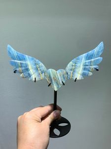 ขายส่งปีกโรสควอตซ์รูรู ปีกอเมทิสต์ คริสตัลธรรมชาติ งานฝีมือรูปหัวใจ สำหรับตกแต่งบ้าน - Product Image 3