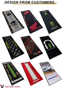 Tapis de garage personnalisé pour <span class=keywords><strong>moto</strong></span>, absorbant l'huile, lavable, antidérapant, support en caoutchouc PVC, coussin pour accessoires tout-terrain, tapis de course <span class=keywords><strong>Yamaha</strong></span> - Product Image 4