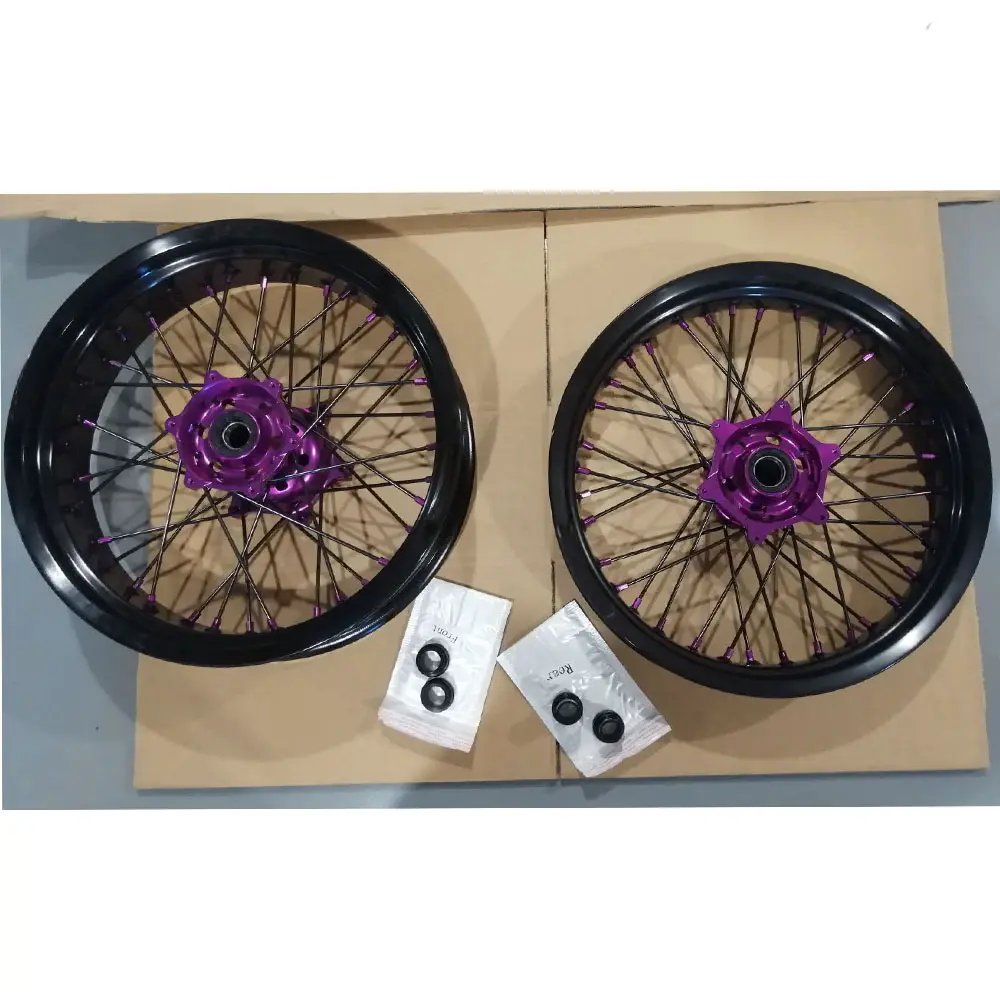 16/17 Inch Made In China Motorcycle Accessories Motorcycle Wheel rims set For MX/Supermoto EXC/EXCF 125 250 300 350 450 500 525