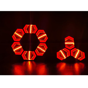 Yeni Mini Retro ışık bağlayın 130w Amber + CW 32 adet RGB 1.5W DMX512 sahne Bar için ışık - Product Image 6