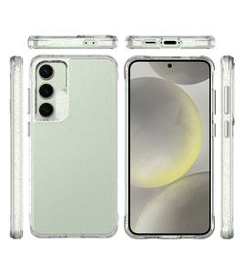 Funda Transparente Antigolpes y Antiarañazos de TPU y PC con Brillantina para Samsung Galaxy S24 FE <span class=keywords><strong>S23</strong></span> Plus S25 S26 Ultra - Product Image 2