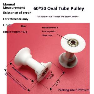 Roue à roulement pour rail de glisse d'<span class=keywords><strong>appareil</strong></span> de fitness, type poulie tubulaire elliptique, pour exercices abdominaux et d'entraînement à la rame F - Product Image 5