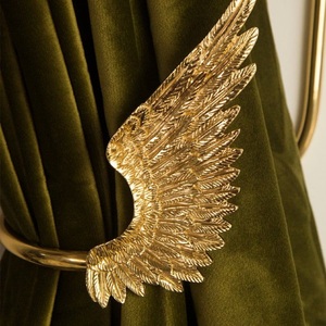 Factory Prices Tieback with Wings Shaped Metal Crafted Golden Finished Hand Made <b>Curtain</b> Uses Tieback For Sale - Product Image 4