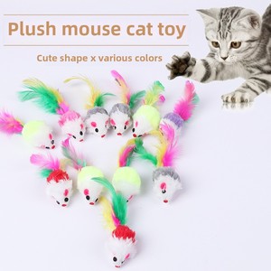 Realistico e colorato coda di gatto topo peluche moderno giocattolo interattivo per animali domestici pronto in Stock stile classico per gatti - Product Image 6