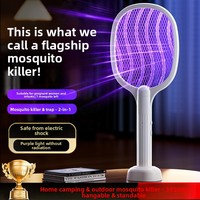 Auto UV-licht trekt muggen, vliegen, motten aan Elektrische schoklamp 2-in-1 Handheld elektrische muggenracket Dagelijks thuisgebruik