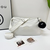 Sac à main grande capacité pour femme, nouveau style coréen, sac à bandoulière tendance en tissu Oxford, logo personnalisé disponible