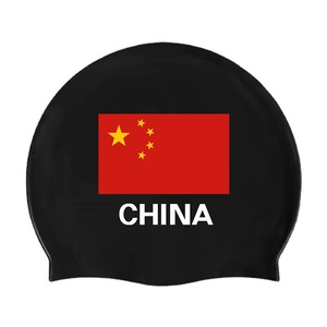 Gorro de Natación de Silicona con Diseño de la Bandera de China, Unisex, Impermeable, para Adultos - Product Image 4