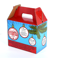 Nouvelle conception, boîte de transport pliable robuste pour bouteilles de bière, boîte d'emballage pour 6 bouteilles de vin ou de bière, boîte à bière à emporter avec poignée