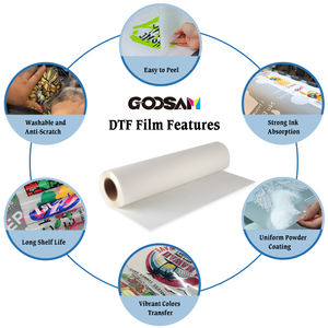 Rouleau de feuilles de papier DTF blanc mat 75 microns 30cm 33cm 60cm transfert de chaleur à chaud impression PET haute température pour vêtements - Product Image 6