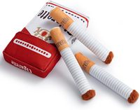 Lynpet Jouet de luxe pour chien Nouveau design Drôle de peluche grinçante Jouet de cigarette cool pour le nettoyage des dents