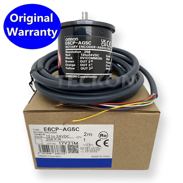 E6CP-AG5C-C 256 PR General-purpose Absolute Encoder Dia 50mm Low Cost Rotary Encoder E6CP-AG5C-C 256 PR 2M