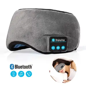 שינה אלחוטי אוזניות Bluetooth-תואם עין מסכת לשינה עם מיקרופון נסיעות שינה מוסיקה מסכה