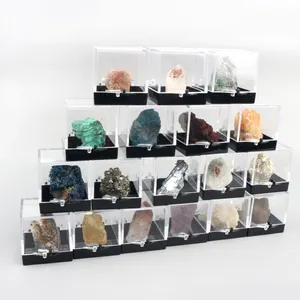 Bán Buôn Tự Nhiên Healing Crystal Hộp Khoáng Vật Khác Nhau Mẫu Đặt Cho Thủ Công Mỹ Nghệ