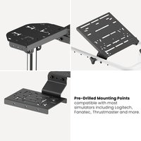 Support de volant de course pliable LRS11-BS02, cadre réglable, support de volant de simulation de course pour Logitech G29 G920 PS5 PC F1