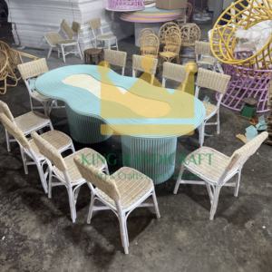 Artisan Handmade Rattan <b>Kids</b> <b>Chair</b> Wholesale Supplier Eco Friendly Baby Furniture for Birthday Party Wedding Decoration - Product Image 6