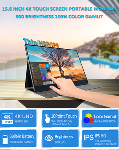 Moniteur portable tactile Sibolan 15,6 pouces, luminosité 600, gamme de couleurs 100 %, interface USB Type-C, UHD pour ordinateurs portables et PS5 – Nouveauté - Product Image 2