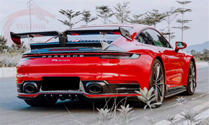 Aileron arrière en fibre de carbone de style technique pour coffre de voiture <span class=keywords><strong>Porsche</strong></span> <span class=keywords><strong>911</strong></span> 992 Carrera - Product Image 6
