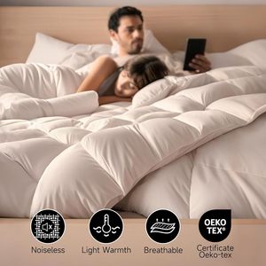 Edredón de Lujo con <span class=keywords><strong>Relleno</strong></span> de Plumas y Plumón de Ganso de Calidad Hotelera 5 Estrellas, con Costuras Dobles y Diseño Baffle Box - Product Image 4