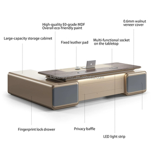 <span class=keywords><strong>2025</strong></span> Thiết Kế Mới Chất Lượng Cao Ý Sang Trọng Độc Đáo L Hình Dạng Nội Thất Văn Phòng Bằng Gỗ Văn Phòng Điều Hành Bàn Bàn Ông Chủ Văn Phòng Bảng - Product Image 3