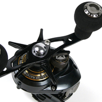 RL003 3000Ser Moulinet de pêche robuste pour spinning et trolling, gaucher, en alliage d'aluminium, 12+1 roulements, rapport de transfert 7:3:1, longue portée, pour rivière et lac