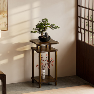 New multi-layer Chinese-style indoor flower stand/<b>shelf</b>, floor-standing antique-style living room display <b>rack</b>, hanging orchid - Product Image 1