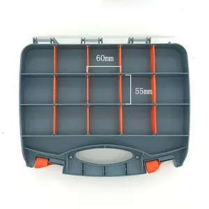 Boîte à outils portable en plastique, ensemble d'organisateurs, étui de rangement - Product Image 5
