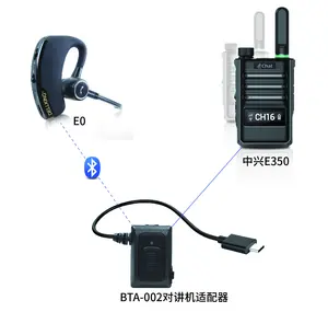 Dellking Nosing Cancel Walkie Talkie Handsfree Bluetooth PTT Earpiece Wireless Headphone/headset For 2 Way Radio Phone