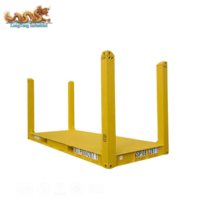 20 20ft 20 '20 ft Flat Rack Flatrack Fixed Corner Post Contenedor de envío a la venta - Product Image 3