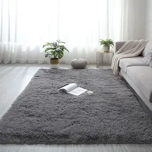 Non-slip Rectangle Polyester Faux Fur Sheepskin Area Rugs Living Room Home Hotel Shaggy Carpet