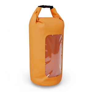 Bolsa Impermeable Ligera de PVC de 15L con Logotipo Personalizado para Campismo y Escalada al Aire Libre con Ventana Visible - Product Image 1