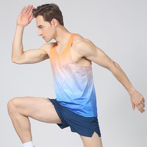 Wholesale Men's Breathable Casual Sports <b>Singlets</b> Gym Fitness <b>Running</b> Workout Tank Tops Quick Dry Bodybuilding Training - Product Image 2