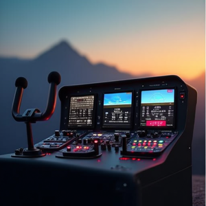 Panneau radio Pro Flight noir 945 000011 pour simulateur de vol, instrumentation de jeu PC - Product Image 3