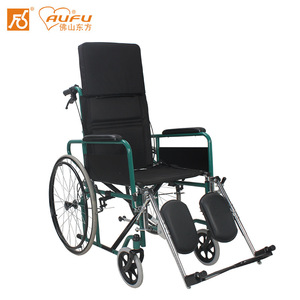 รถเข็นคนพิการแบบปรับระดับได้ AUFU รุ่น FS954 โครงเหล็กแข็งแรง ทนทาน นั่งสบาย เหมาะสำหรับการดูแลผู้ป่วย - Product Image 1