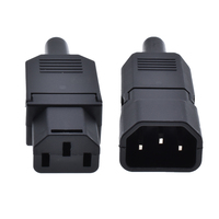 Connecteur rapide sans soudure, prise triangulaire à trois broches, cordon d'alimentation de type carte, prise à sertir, 10A 250V