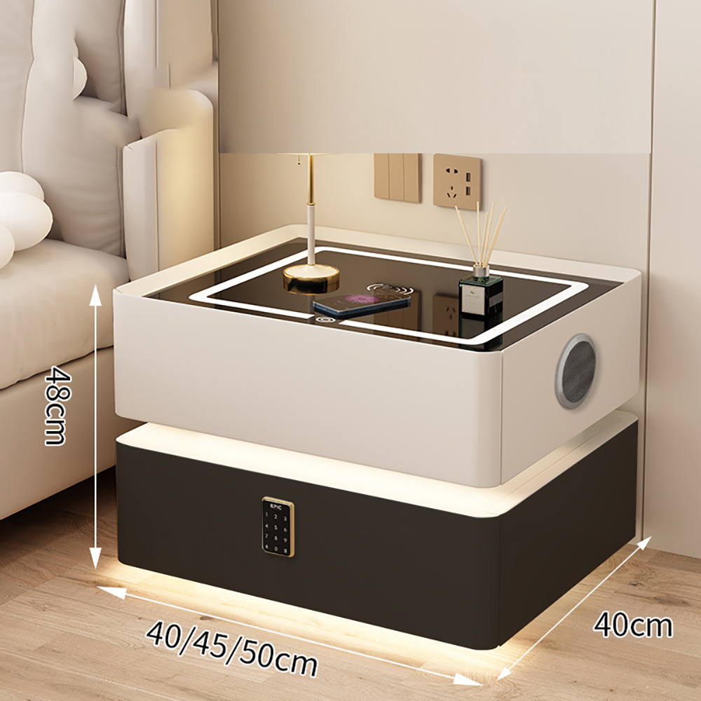 Tri color light+wireless charging+USB+password lock