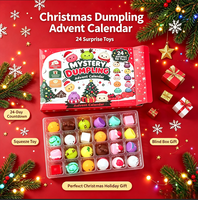 JCSL Activité de Noël en Famille Jouet Sensoriel TPE Pack Surprise de Vacances pour Enfants Boîte Mystère de Dumplings