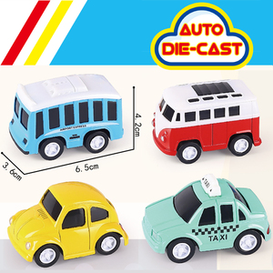 Coche extraíble <span class=keywords><strong>de</strong></span> <span class=keywords><strong>dibujos</strong></span> animados para niños, mini coche <span class=keywords><strong>de</strong></span> carreras <span class=keywords><strong>de</strong></span> 6,5 cm, estilo Q, 12 en 1, autobús - Product Image 5