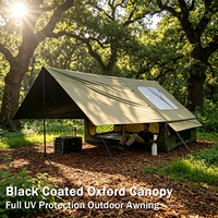 Tente de toit monocouche de 6,3 m² pour toutes les saisons, tente de camping gonflable imperméable et pare-soleil pour l'extérieur