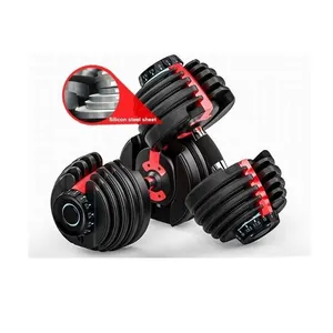 Dropshipping Dumbells 24kg/52.5LB Adjustable Weight Training Dumbbells Can Be Customized Adjustable Dumbbell