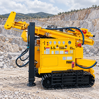 Foreuse hydraulique rotative pour puits d'eau, couple de 6600 Nm, profondeur de 200 m, machine de forage à marteau fond de trou (DTH) pour l'exploitation minière et agricole