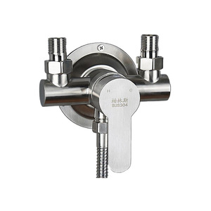 Robinet de douche monobloc en acier inoxydable SUS304 avec vanne de mélange pour eau chaude et froide, entrée et sortie 4 mm - Product Image 5