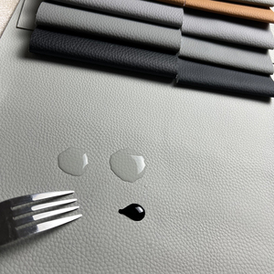 Thân thiện với môi PU da tổng hợp vải dập nổi Jacquard căng không thấm nước cho hàng may mặc Giày ghế sofa-Nhà cung cấp da bền - Product Image 3