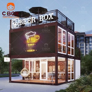 Cbox - Cafetería Móvil Prefabricada de 20 pies, Diseño Moderno, Cafetería al Aire Libre, Tienda Modular, Restaurante Musical, Casa Contenedor Desmontable - Product Image 3