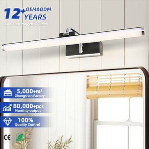 LED Dimmable Linear Vanity Wall Lampen 10W Modern Desgin Long square Brass Color Wall Lamp Bathroom Hallyroom Hotel Wall <b>Sconce</b> - Product Image 1